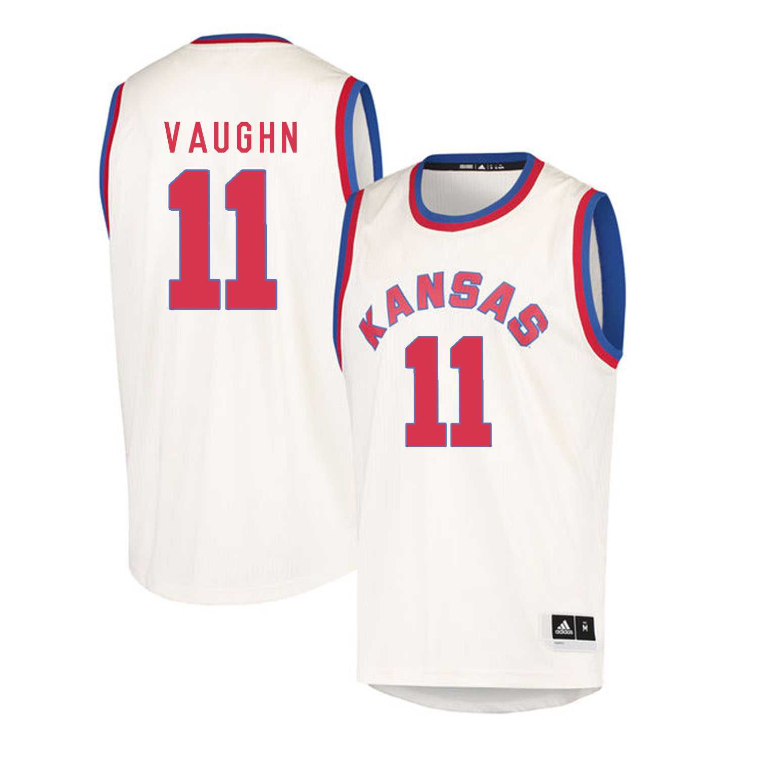 Kansas Jayhawks 11 Jacque Vaughn Cream Throwback College Basketball Jersey Dzhi